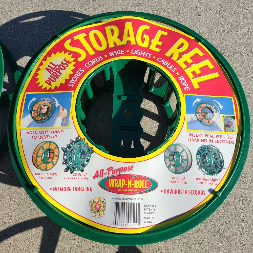 Christmas Light Storage Reels In a Bag